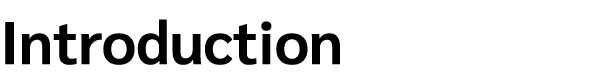 Introduction